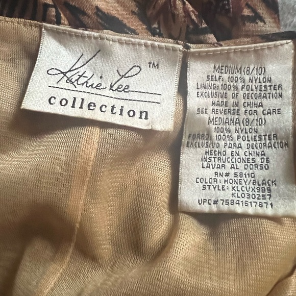 Dress by Kathy Lee Collection animal print size 8/10 M - Picture 3 of 3